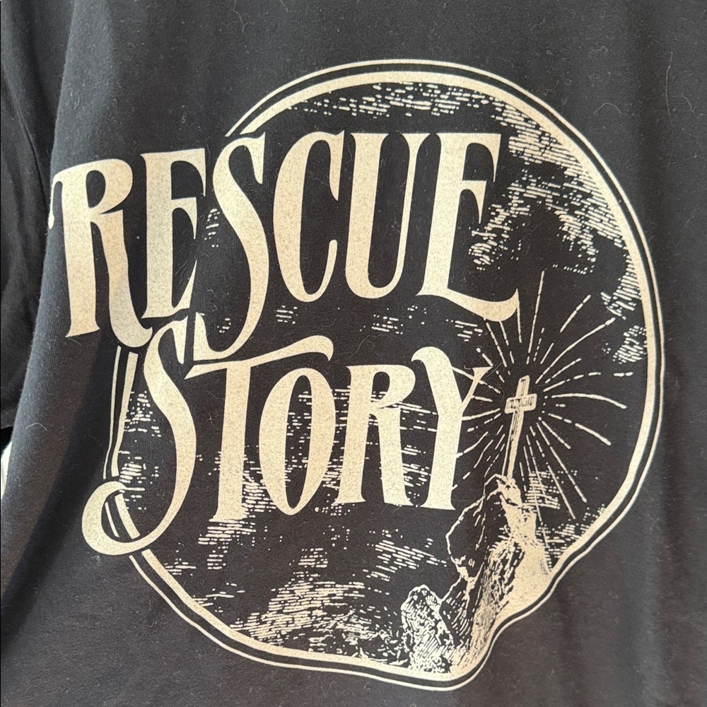 Bella Canvas Black Zach Williams "Rescue Story The Tour" Short Sleeve Tee - Picture 2 of 3